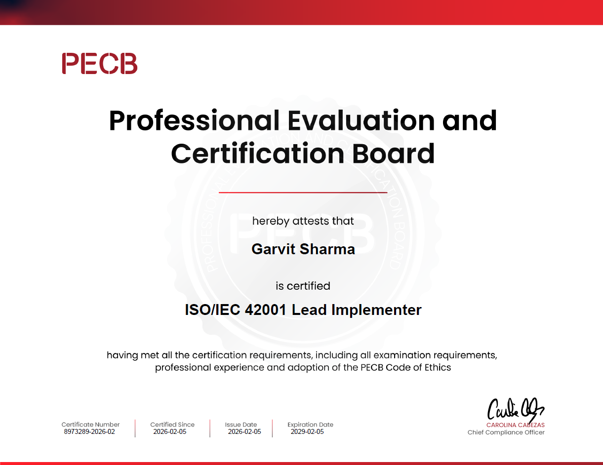 ISO/IEC 42001 Lead Implementer